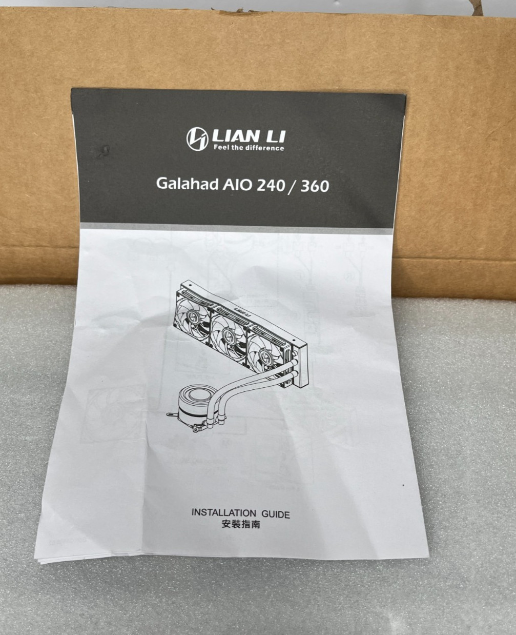 Lian Li Galahad AIO 240 Uni Fan SL120 Edition Liquid CPU Cooler White