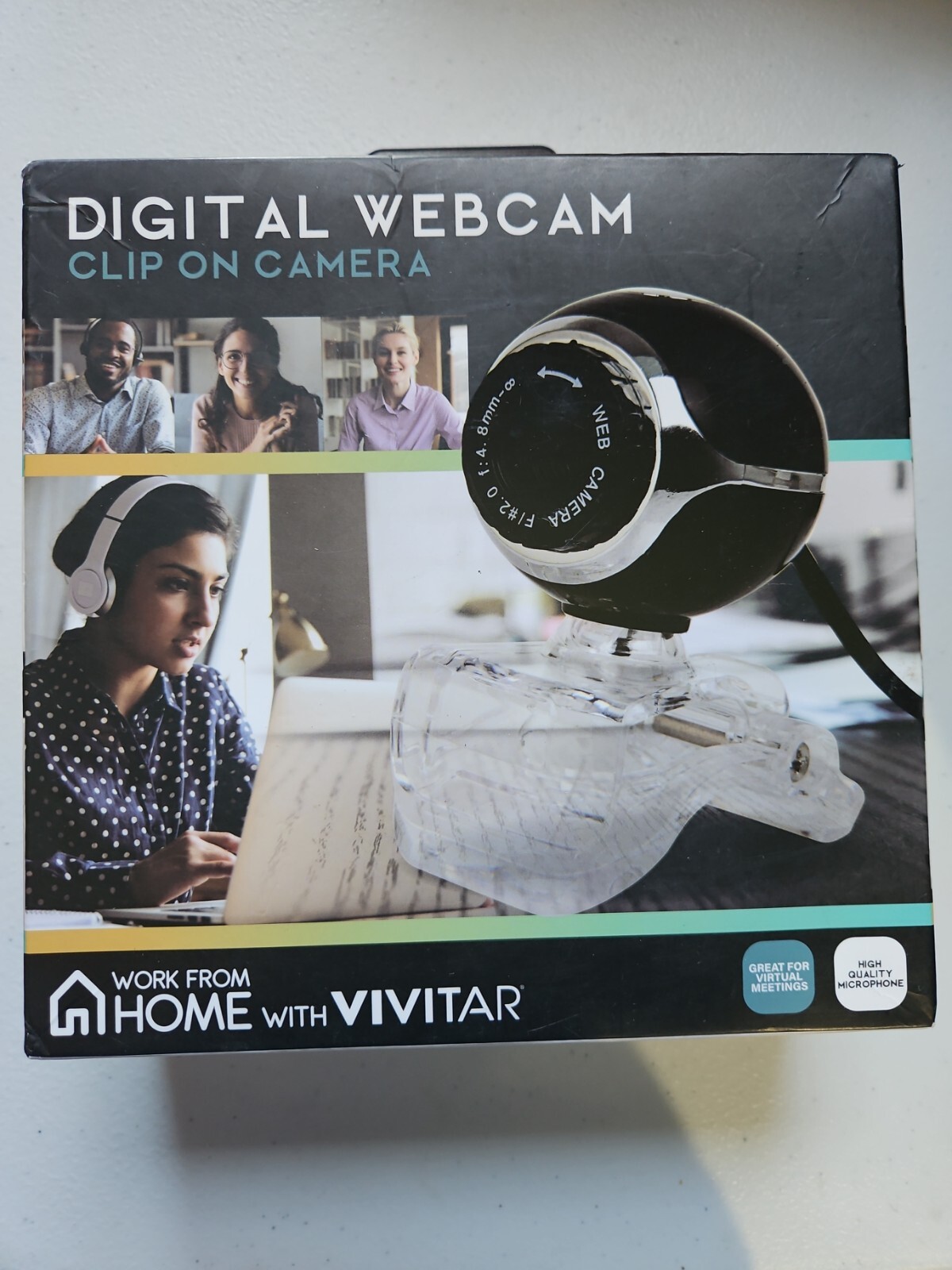VIVITAR DIGITAL WEBCAM Clip On Camera 360 Rotating Base, Optimized Zoom