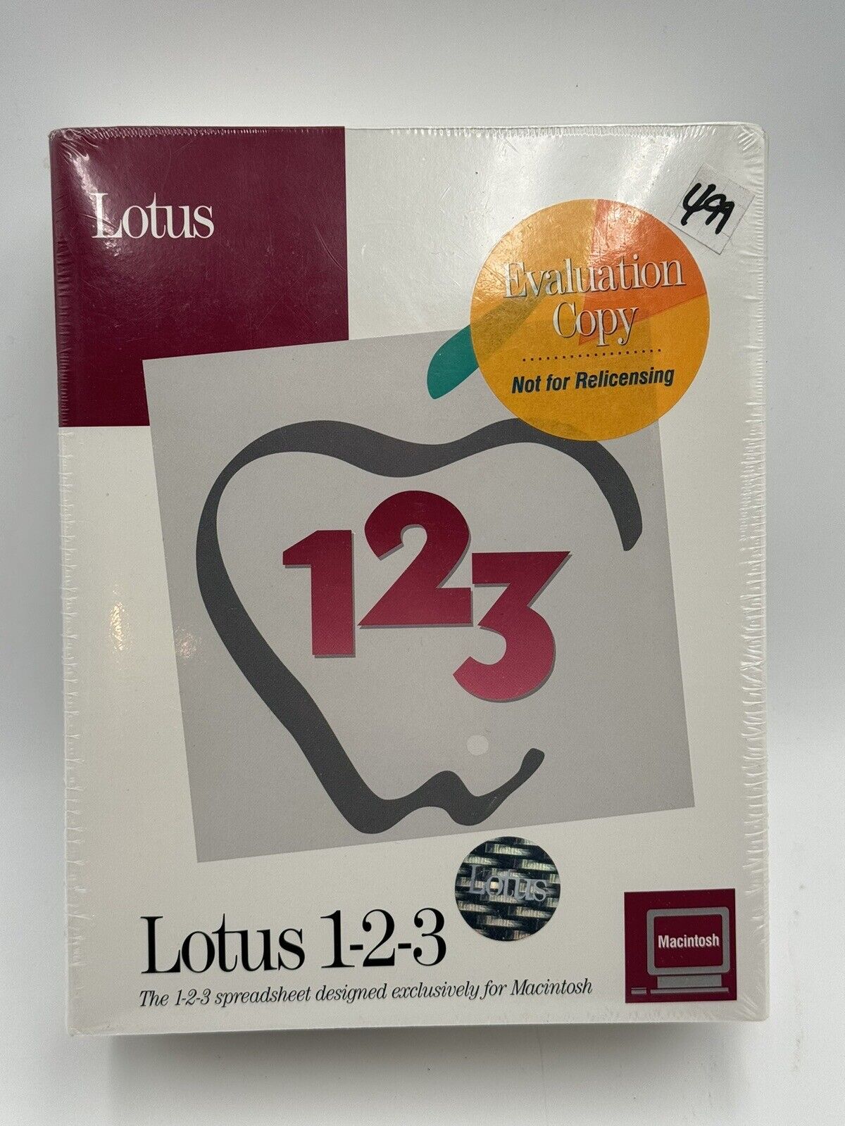 Lotus 1-2-3 Release 1 Evaluation Version SEALED Macintosh