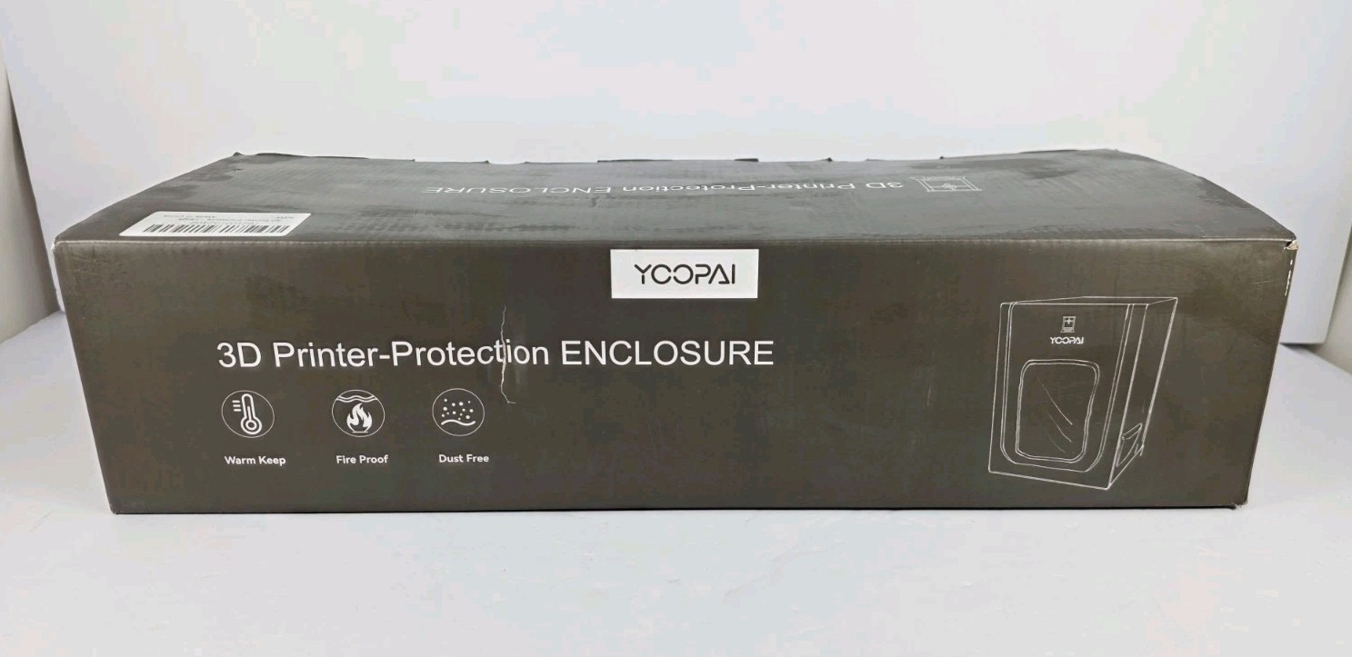 3D Printer Enclosure with LED Light, Fireproof Dustproof Tent Large New 