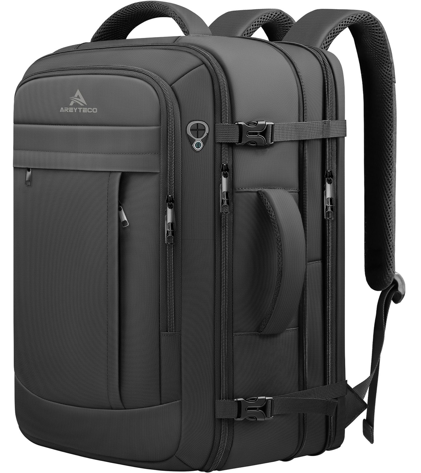 AREYTECO Travel Backpack, 50L Expandable Extra Large Laptop Backpack, Carry O...