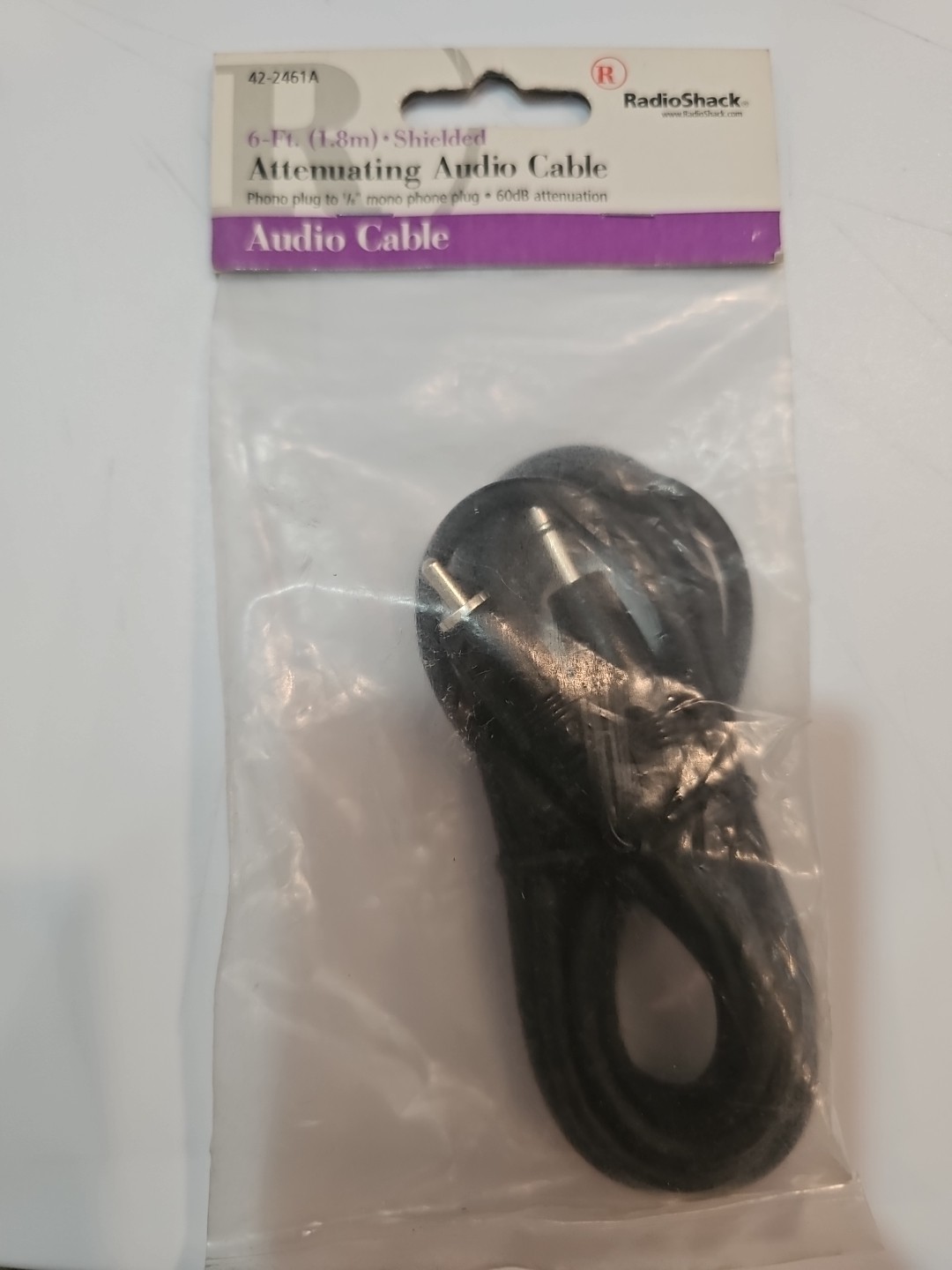 RadioShack 6ft (1.8m) Shielded Attenuating Audio cable