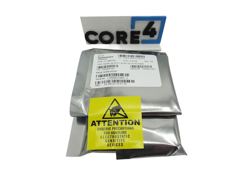 HP P08452-B21 MARVELL QL41132HQCU ETHERNET 10GB 2-PORT SFP+ *New Sealed* - P1158
