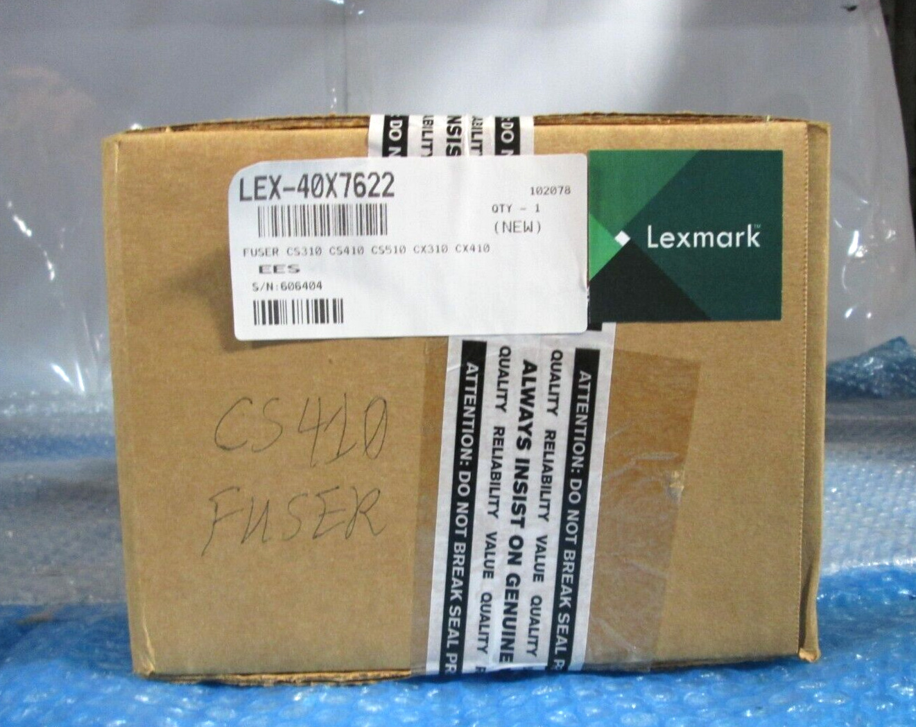 Genuine Lexmark 40X7622 Fuser Unit CS310 CS317 CS410 CS417 CS510 CS517.
