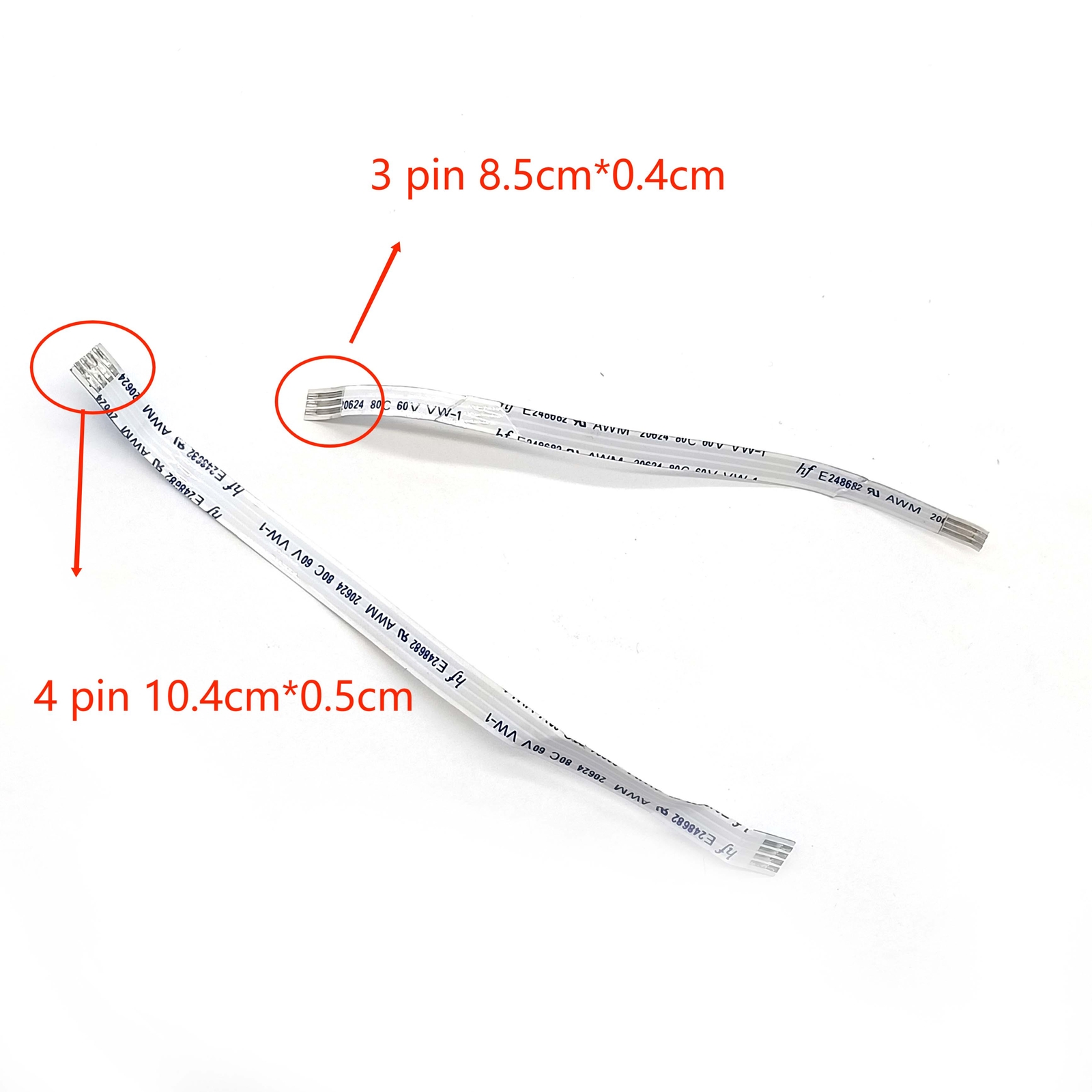 Sensor Cable 4 Pin L:10.5cm + 3 Pin L:8.5cm Fits For HP 8600 Plus 276DW 251DW