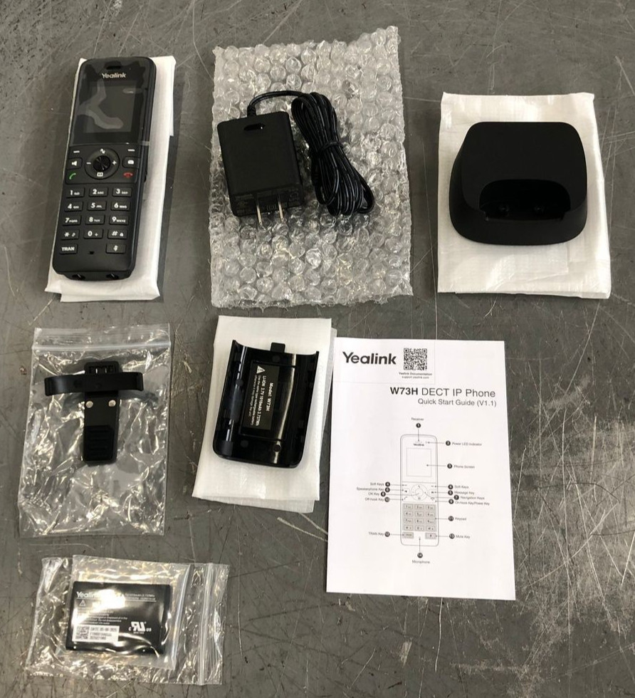 Yealink W73H IP DECT Phone Wireless Expansion Handset for W60B W70B W80B W90B