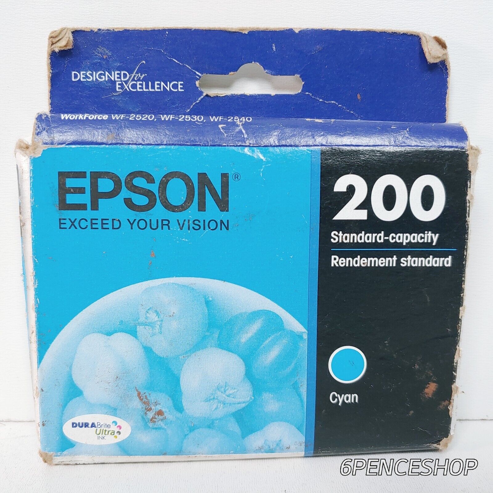 *Imperfect Box Exp. 06/2024* EPSON 200 Cyan Ink Cartridge T200220 