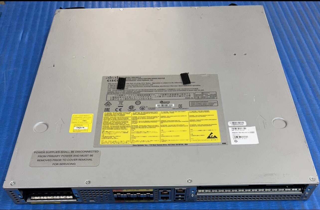 Cisco ASR1001X Router Dual AC G2U