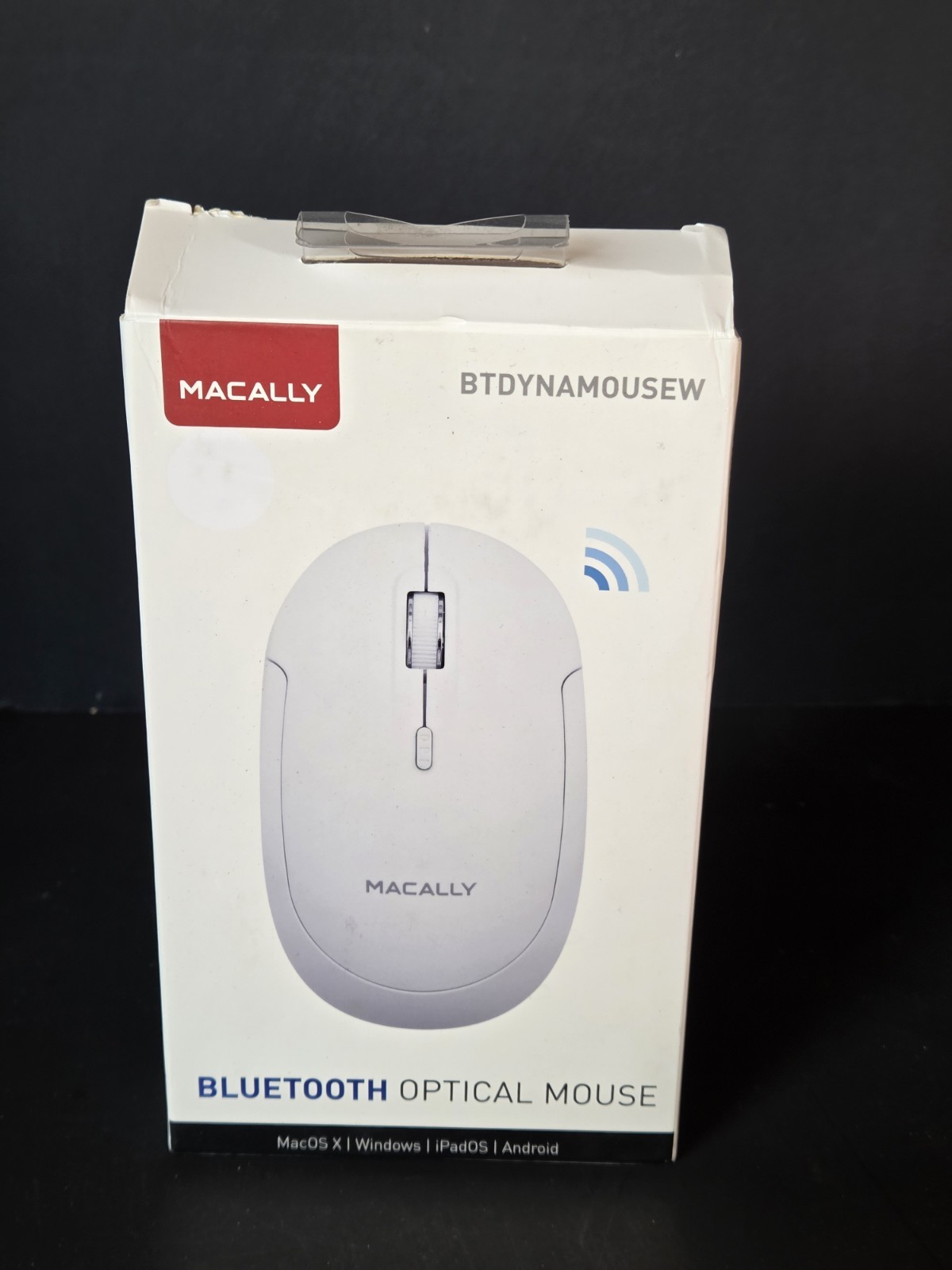 MACALLY SLIM BLUETOOTH OPTICAL MOUSE . New Open Box 