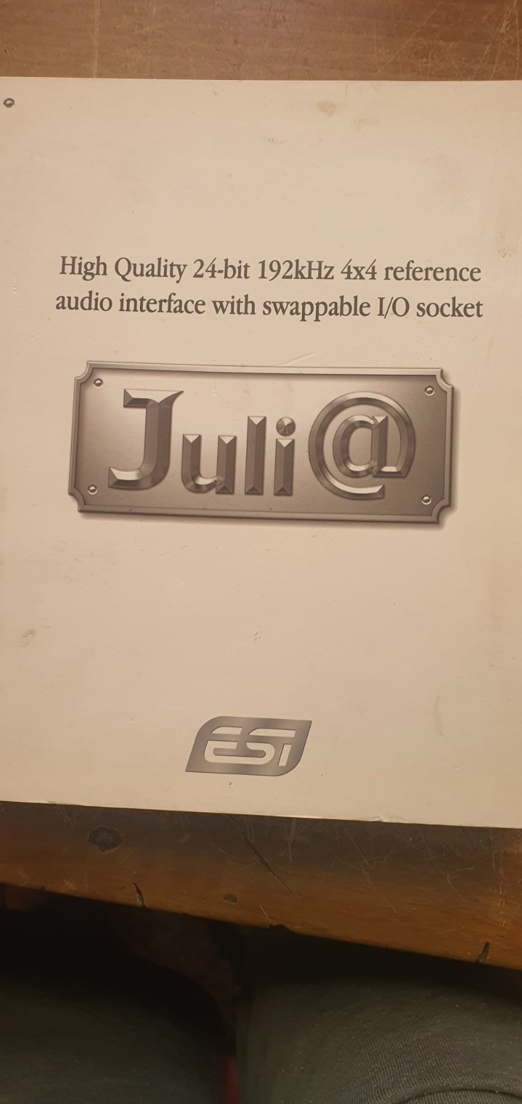 ESI Juli@ PCI reference Audio Sound Card - High Quality 24-bit 192kHZ
