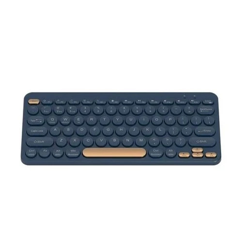 North Compact Round Key Wireless Keyboard - Navy