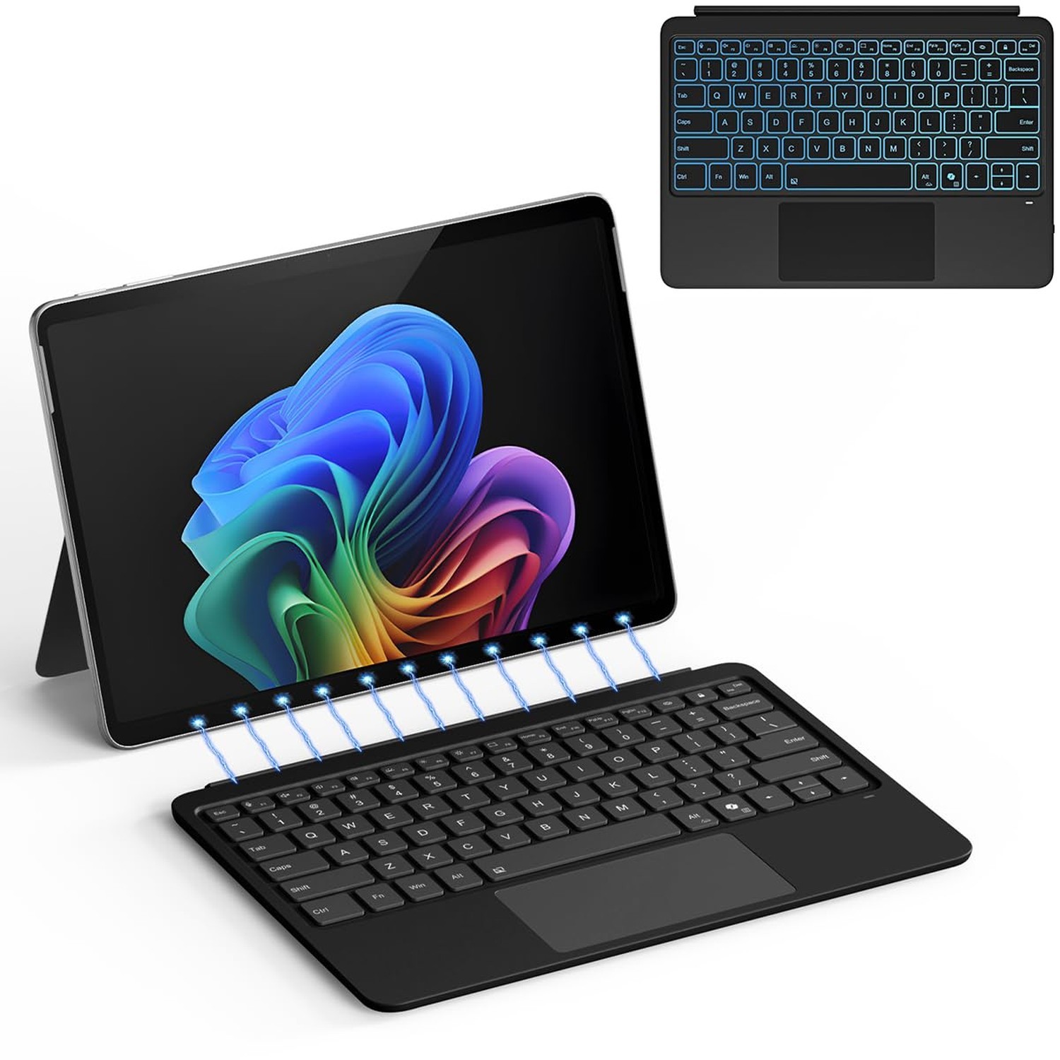 for Microsoft Surface Pro 12 inch Keyboard (2025 Model), Bluetooth Wireless M...