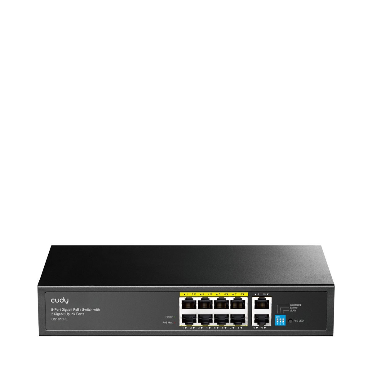 Cudy GS1010PE 8-Port Gigabit PoE+ Unmanaged Network Switch w/2x Uplink Port