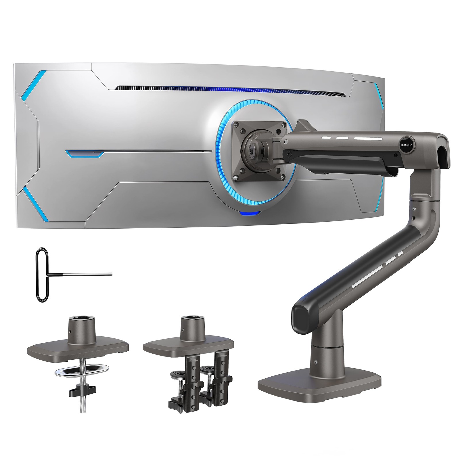HUANUO TitanLift Heavy Duty Monitor Arm 49" Screen 44lbs VESA 100x100mm