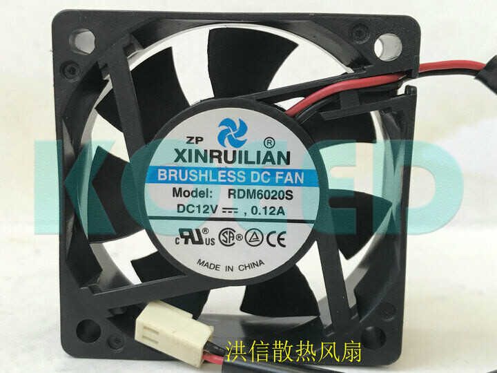 New XINRUILIAN RDM6020S DC12V 0.12A 6 cm 6020 60mm silent fan 2pin