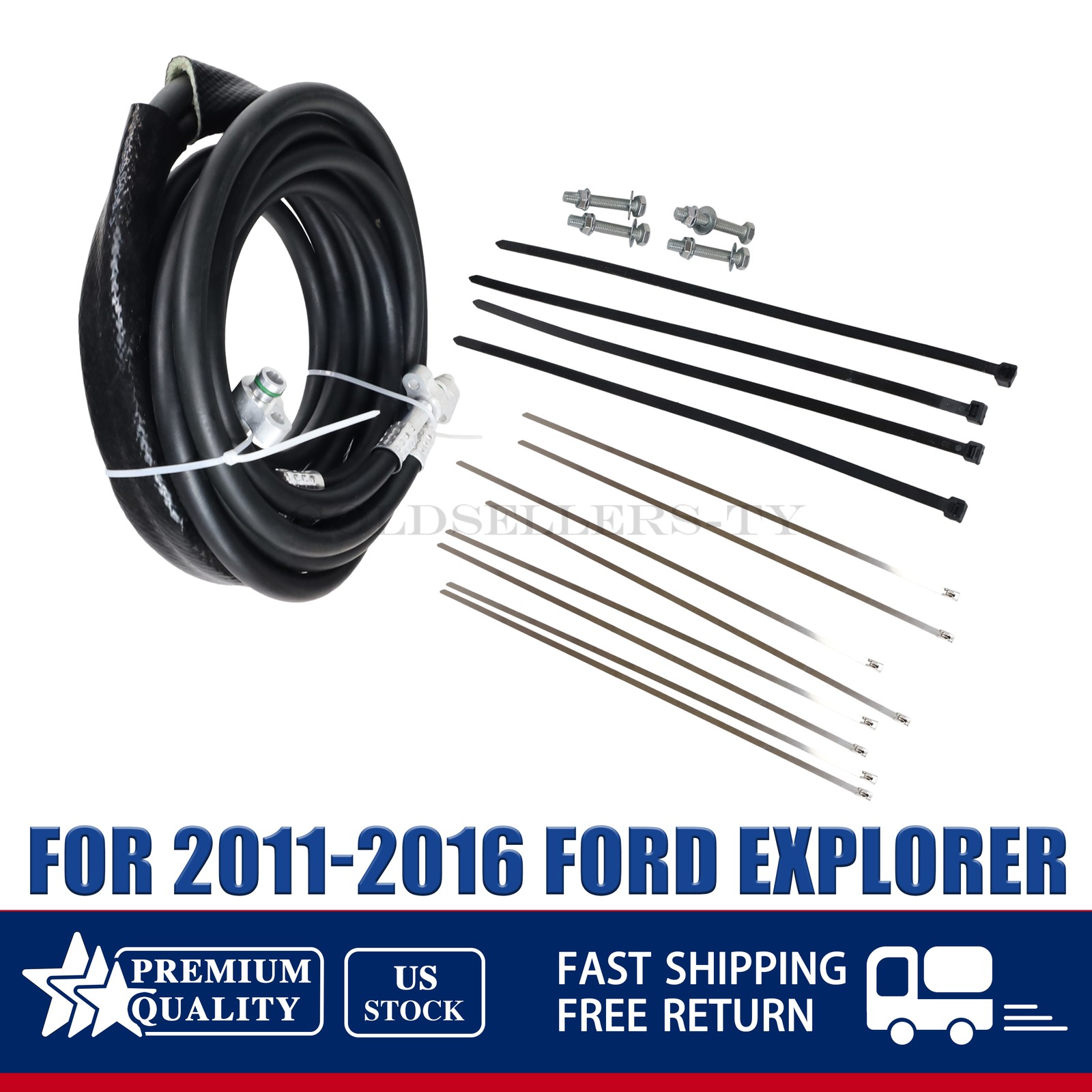 FE37190 BB5219835B DB5219 Rear AC Line Auxiliary Set For Ford Explorer 2011-2016
