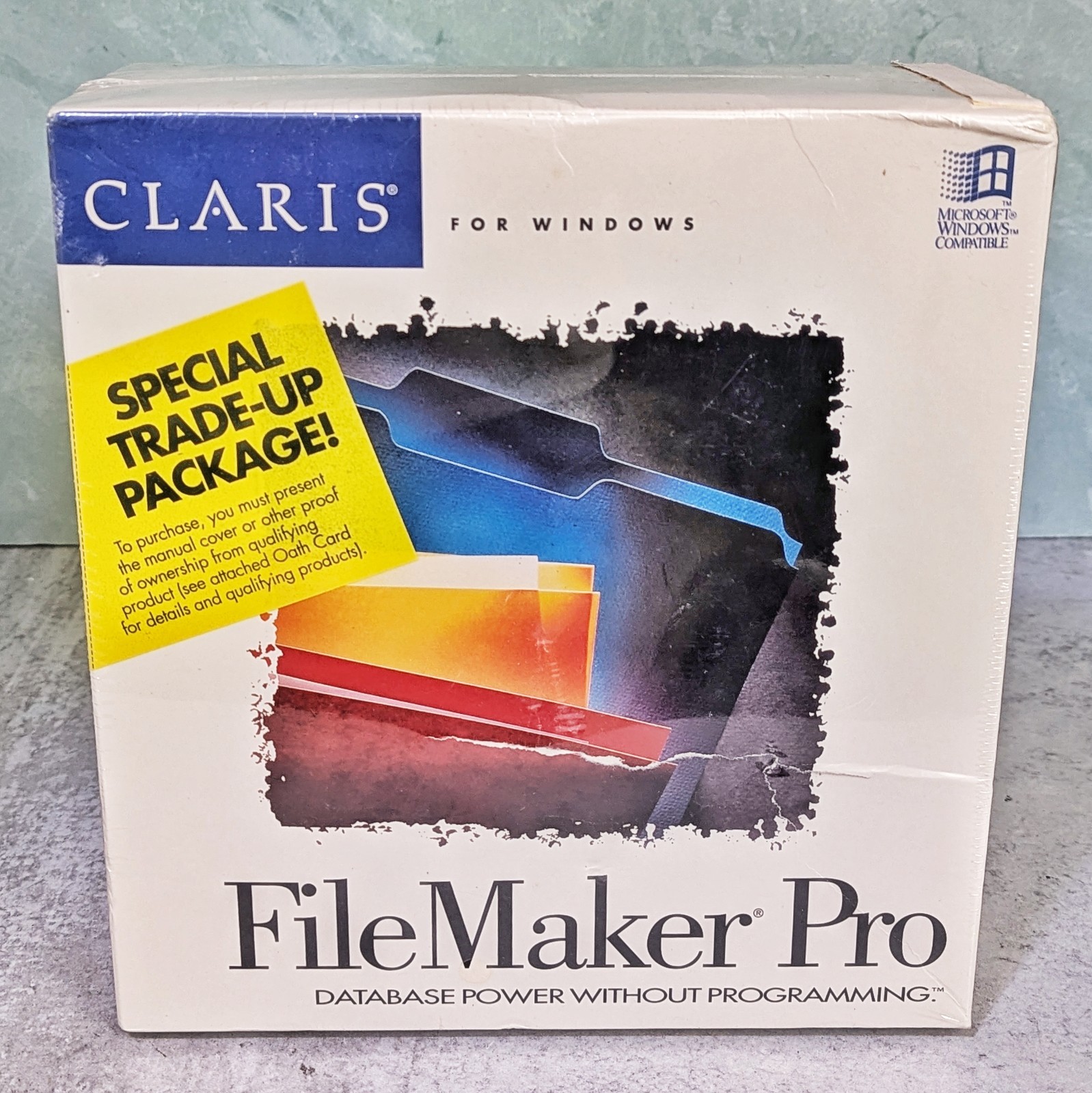 NEW 1992 Claris FileMaker Pro Software Apple Macintosh 3.5" Disks Floppy Vintage