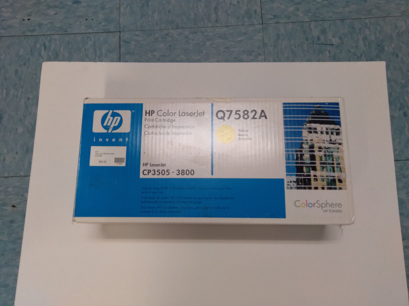 (New/Sealed) Geniune HP Q7582A Yellow Laser Toner For HP CP3505 3800