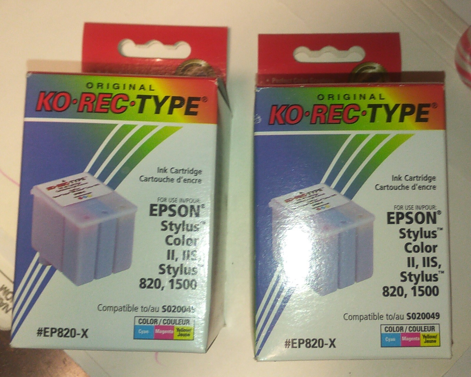 EPSON S020049 COLOUR INK STYLUS 1500 820 II IIS  - Inkjet Cartridges (QTY x2)