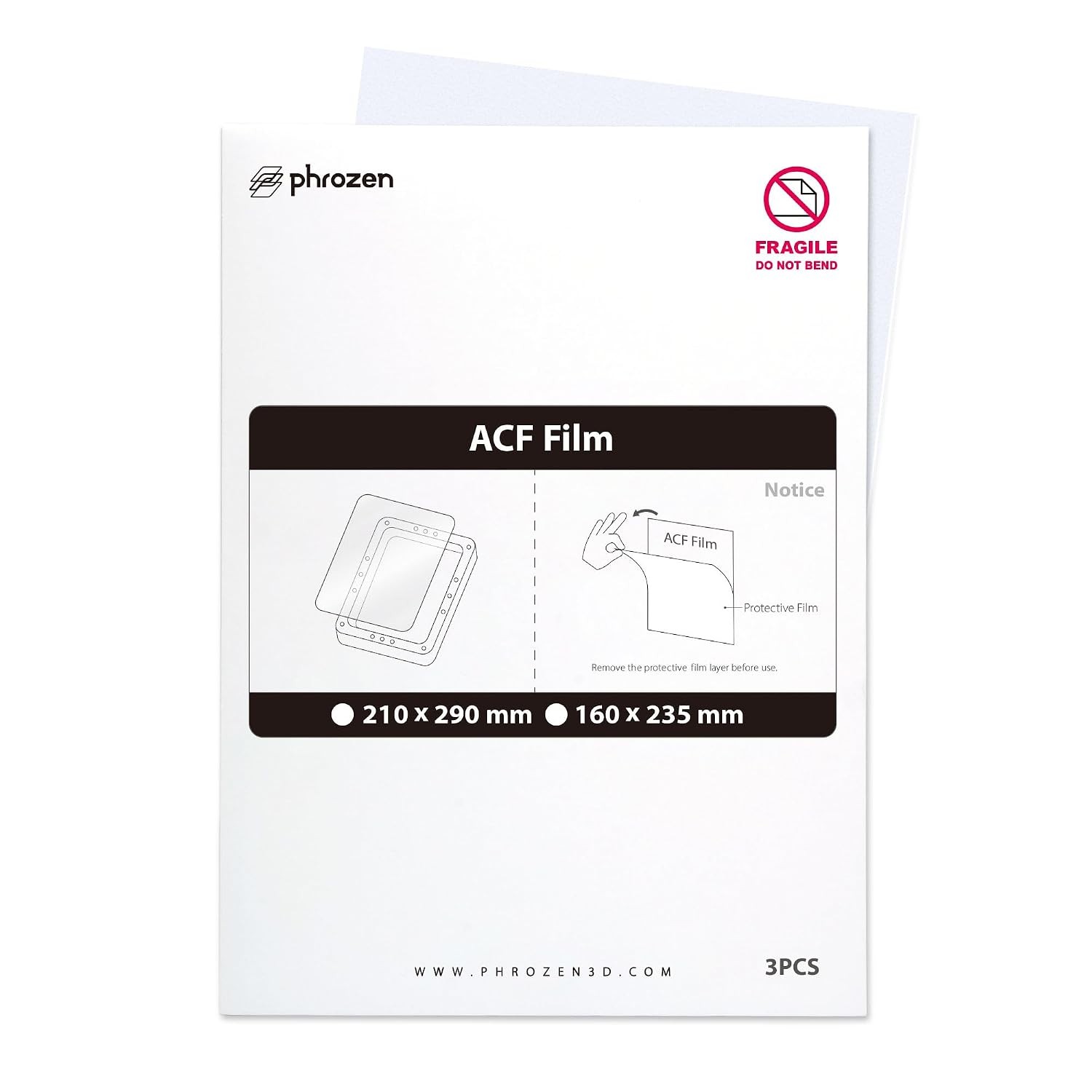 3pcs ACF Film High Durability Dual Surfaces Less Peeling Force Compatible W/