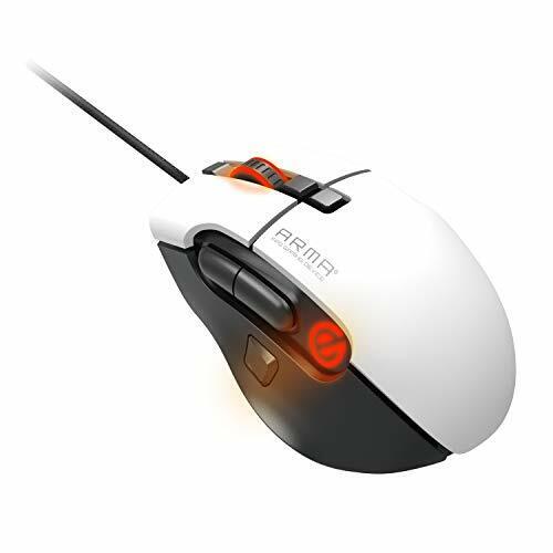 ELECOM Gaming Mouse ARMA Optical 16000dpi 8 Button Wired White