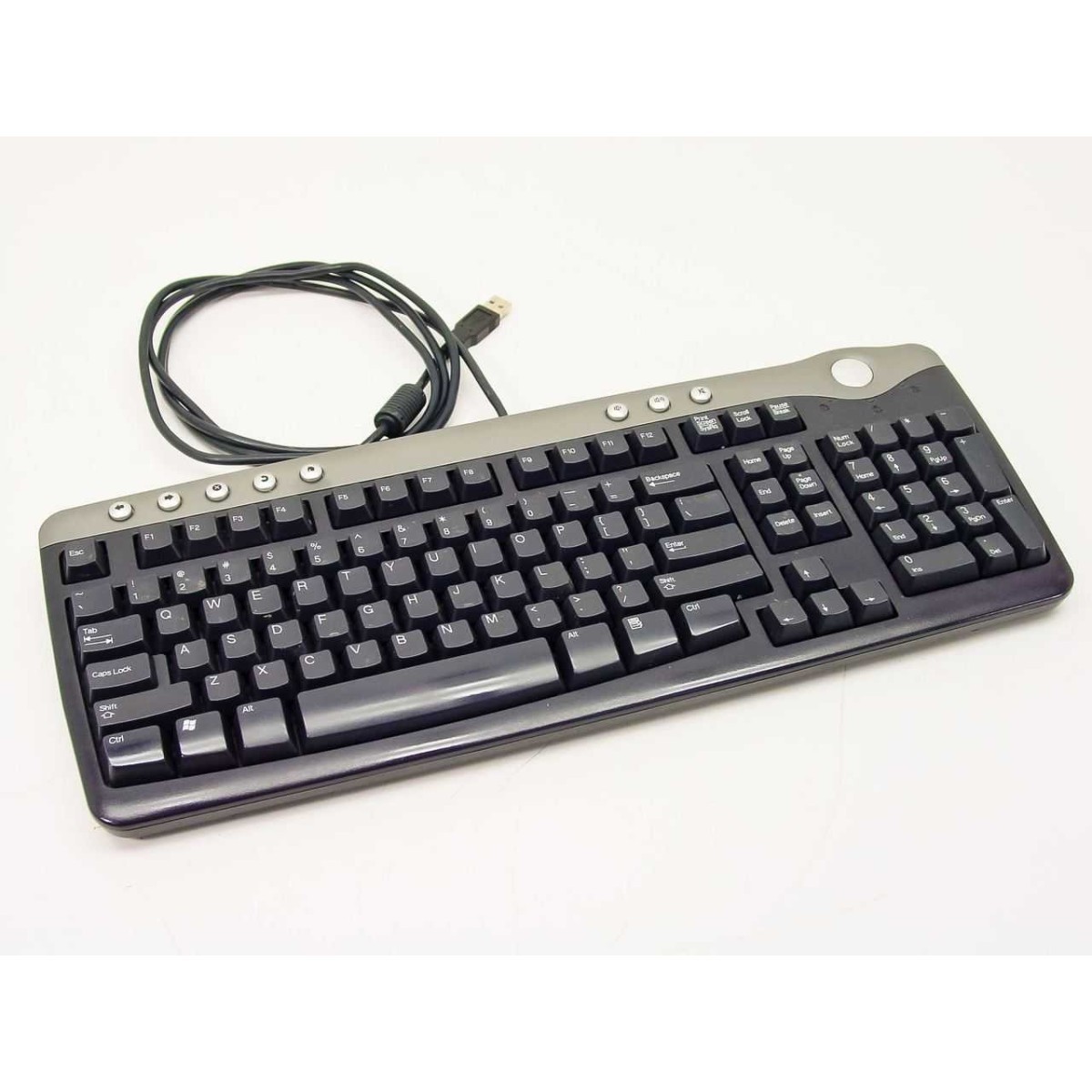 Dell 06W777 SK-8125 Wired USB Multimedia Keyboard QWERTZ Swiss Layout Black