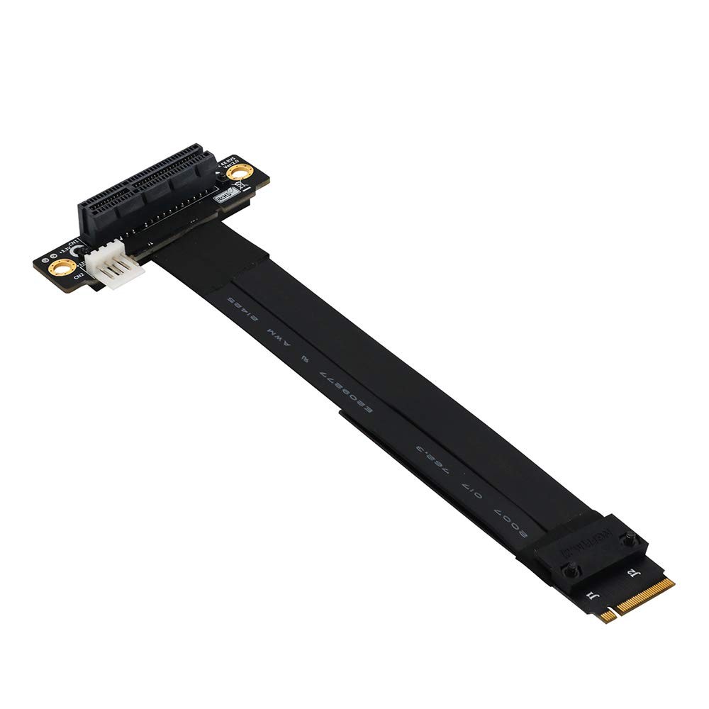 M.2 NGFF Key M To PCIe 3.0 4X Extension Cable 90 Right Angle Slot Riser