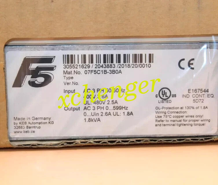 1PCS KEB 7F5C1B-3B0A frequency converter new via FedEx or DHL