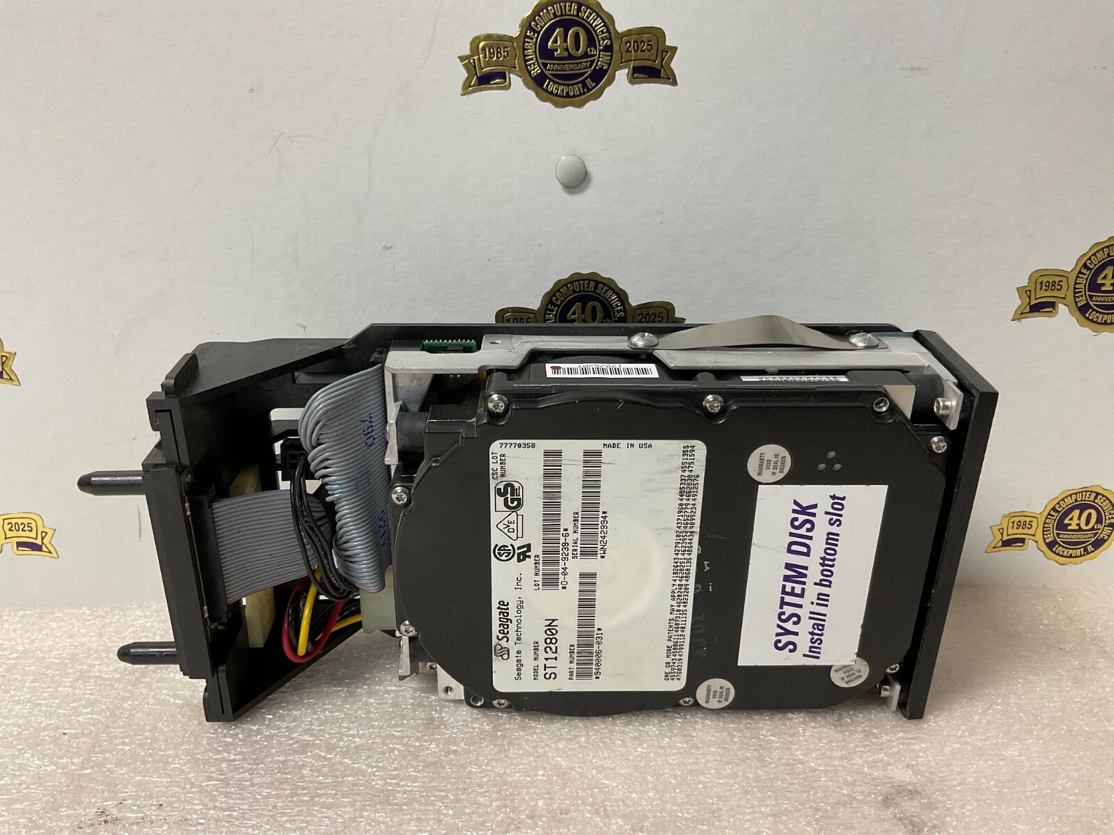 SEAGATE ST1280N 940006-031 System Disk Drive SGI Silicon Graphic slide rail