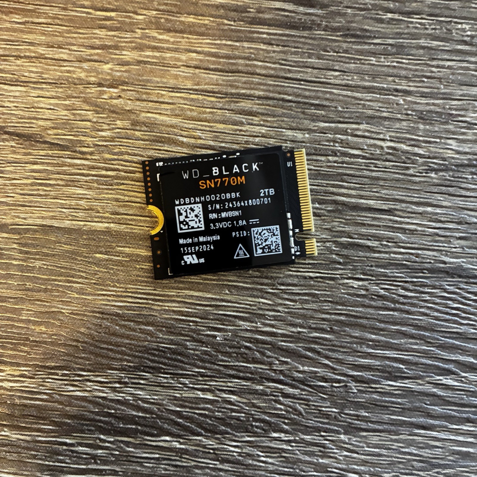 WD_BLACK SN770M 2TB M.2 2230 NVMe Gen4 SSD Steam Deck ROG Ally 100% Health