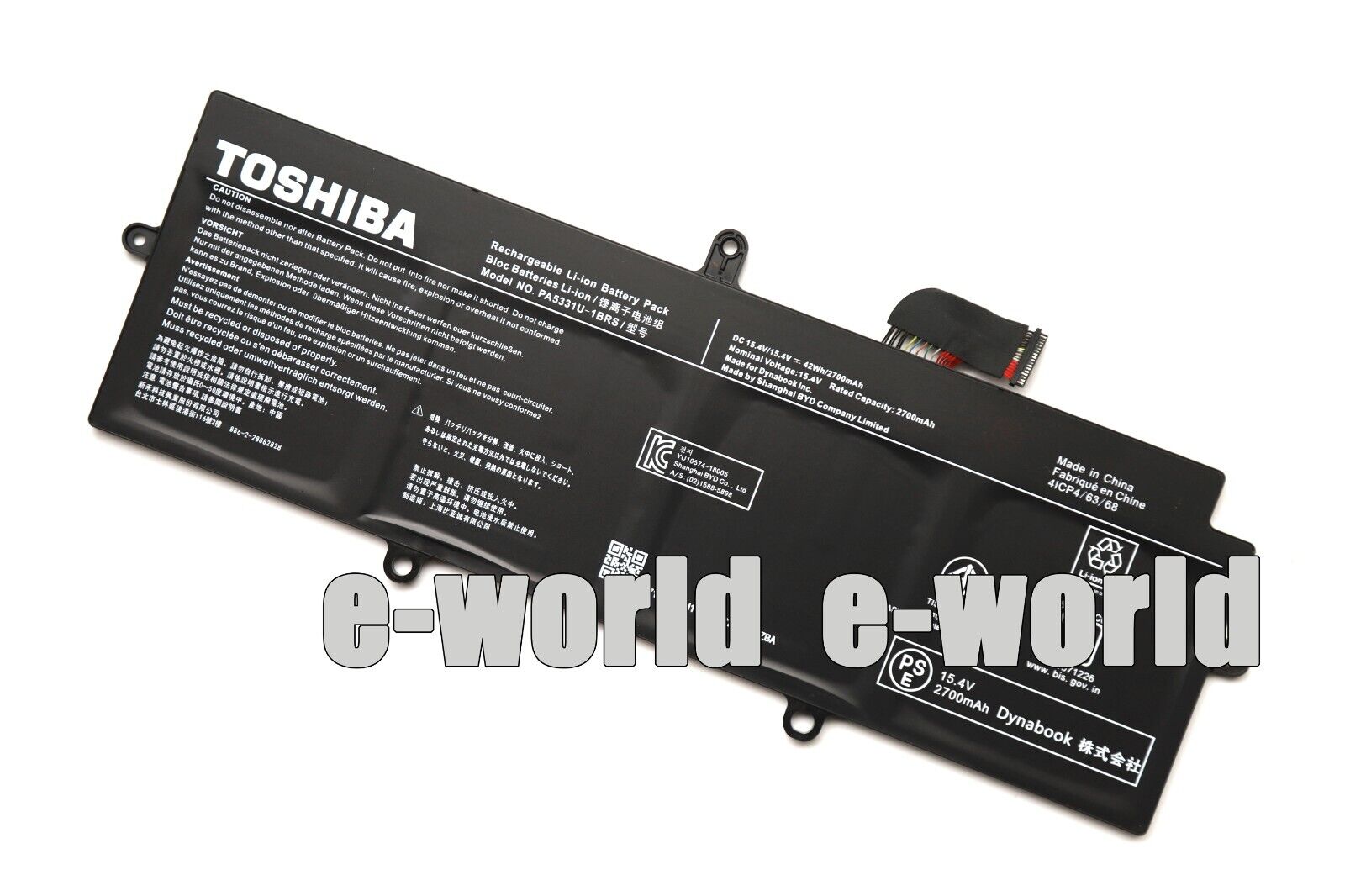 NEW Genuine PA5331U-1BRS Battery for Toshiba Dynabook Portege A30-E X30L-G A40-E