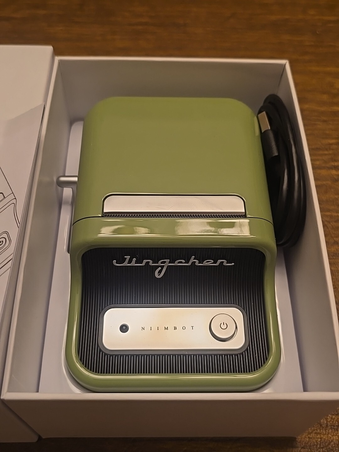 NIIMBOT B21 Label Maker Machine Portable Inkless Thermal Label Printer Green