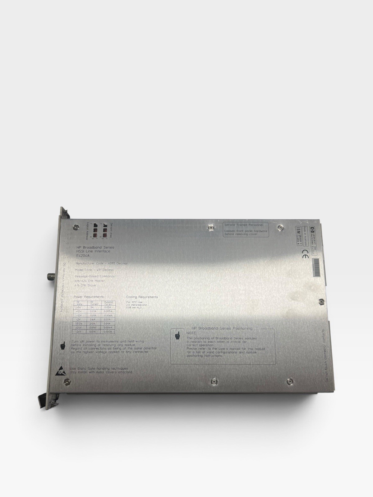 HP E4204A HP Broadband series HSSI Line Interface Module 