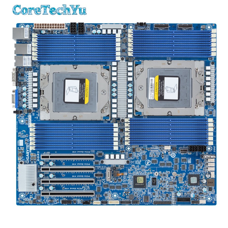 Gigabyte MZ73-LM1 Server Motherboard DDR5 Support AMD EPYC 9004 DP Gen5 CPU/*