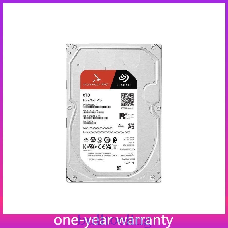 Seagate IronWolf Pro ST8000NT001 8TB 7.2K 256MB SATA 6Gb/s HDD Hard Drive
