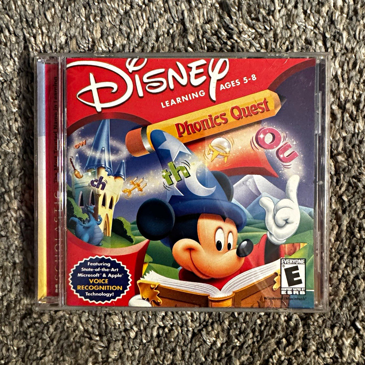 Disney Learning Phonics Quest CD-ROM Reading Game for Windows & Macintosh