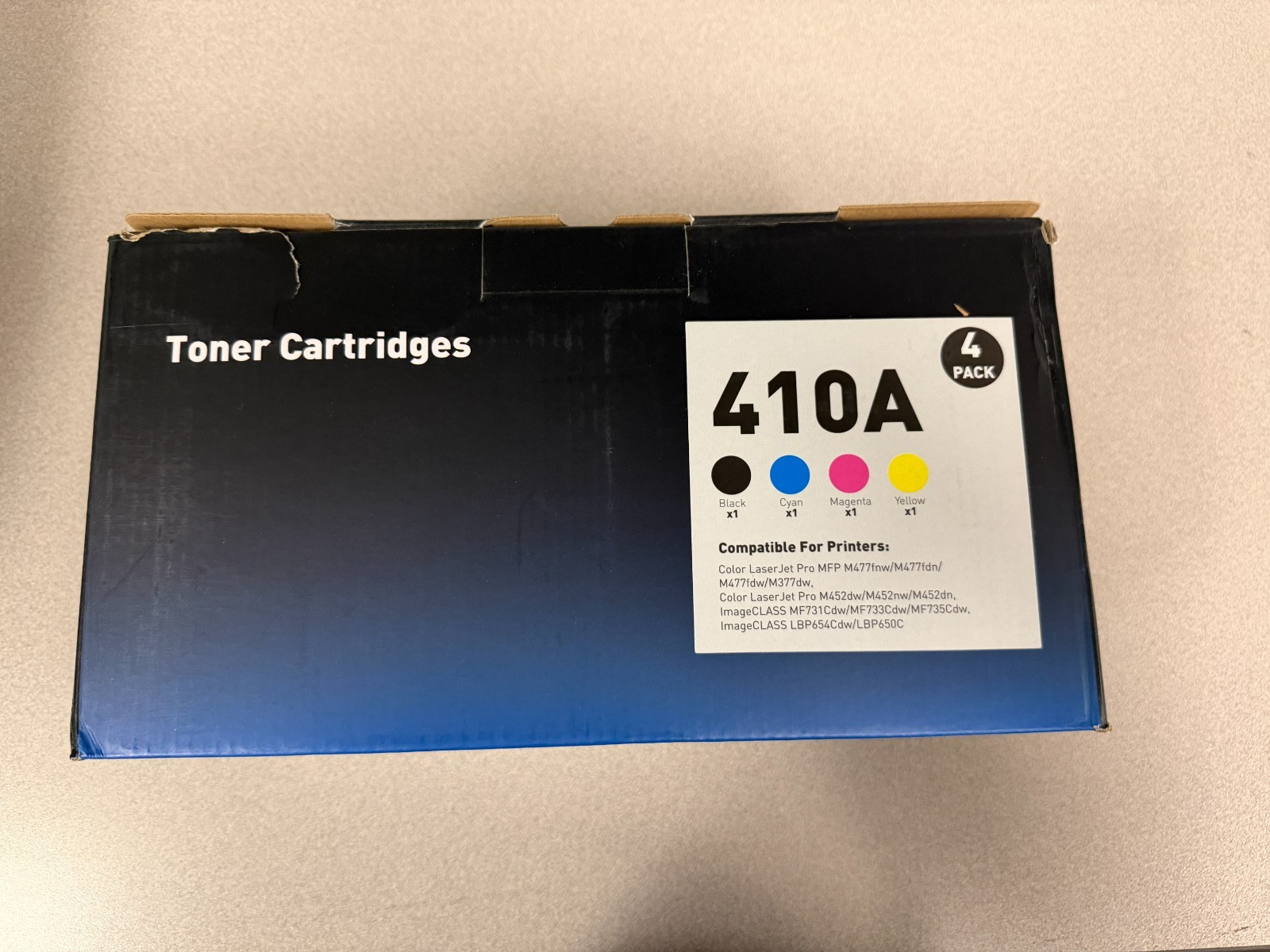 HP Printer Toner 410A 4 Colors