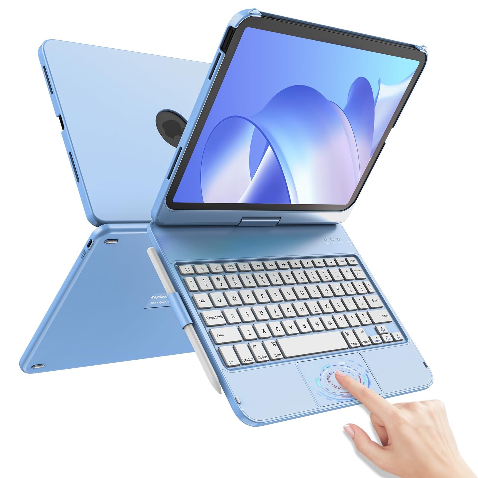 TaIYanG for iPad 10th Generation Case with Keyboard 10.9" 2022 & 11th (A16) 2...