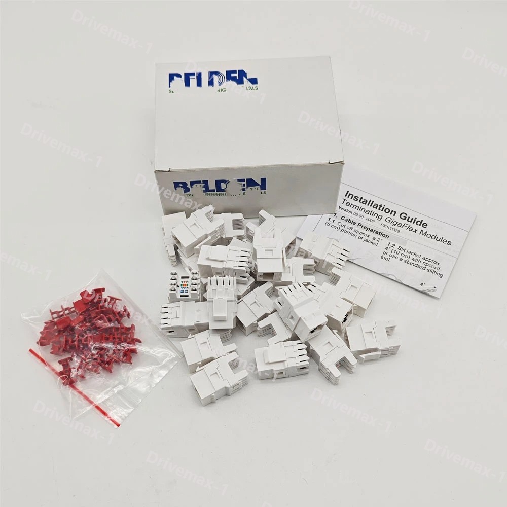 24-QTY For Belden AX101320 Category 6 KeyConnect RJ45 Jack Module White Box US