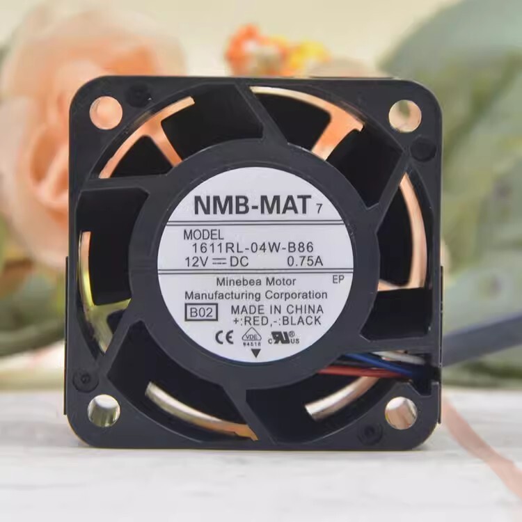 NMB-MAT7 4028 DC12V 0.75A 1611RL-04W-B86 4CM 4-Wire Cooling Fan