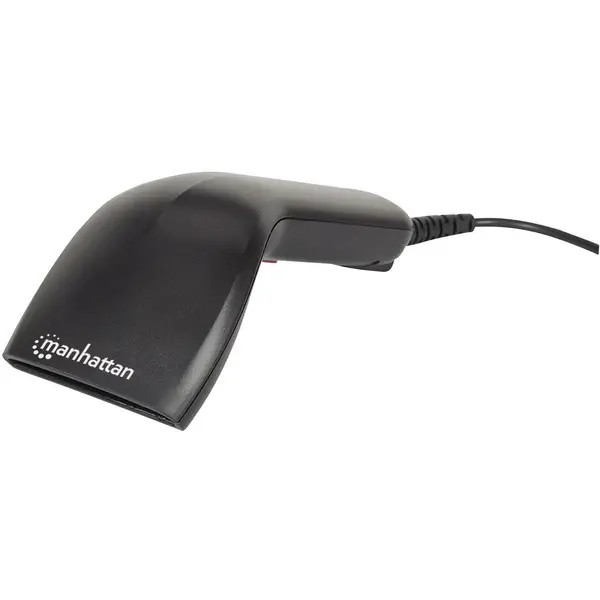 Manhattan 178488 USB Barcode Scanner - Black CCD Kit Portable USB Scanner