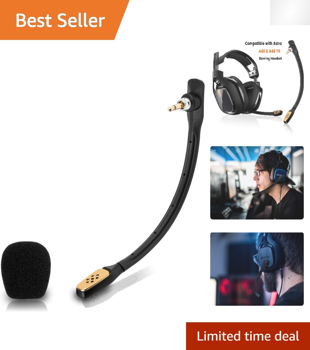 3.5mm Boom Microphone for Astro A40 Headsets - Enhanced Voice Clarity