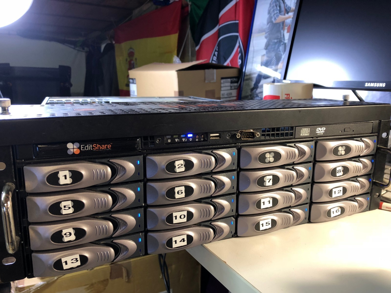 Editshare 3U Storage Server 16 X 500Gb With Dongle