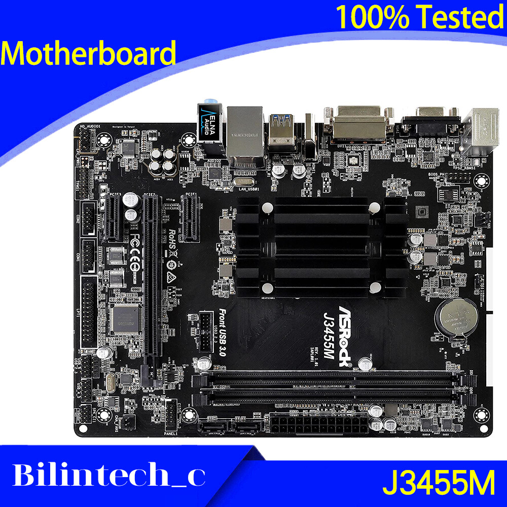 FOR ASRock J3455M Mini Motherboard Supports ITX Quad Core Motherboard NAS DDR3