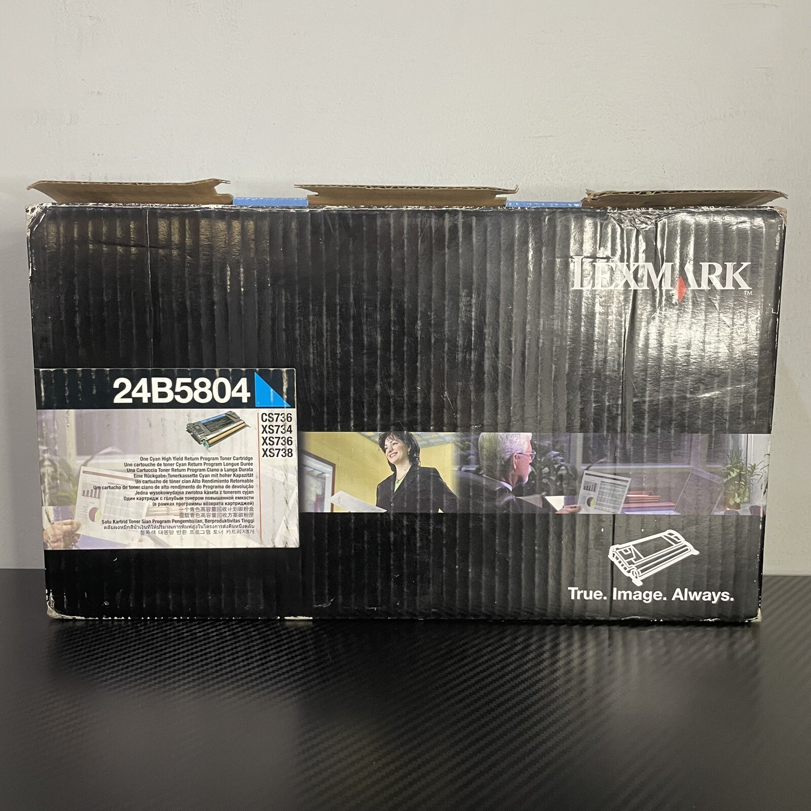 Lexmark 24B5804 Cyan Toner Cartridge for CS736 / XS734 / XS736 / XS738 Open Box