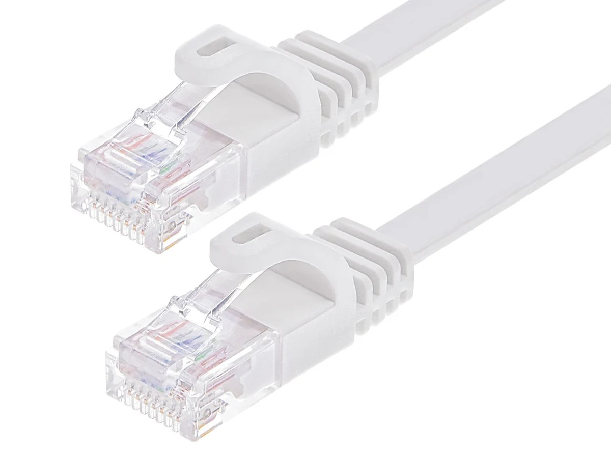 Monoprice Cat6 Ethernet Patch Cable 10ft White For Network Modem Router Xbox PS3