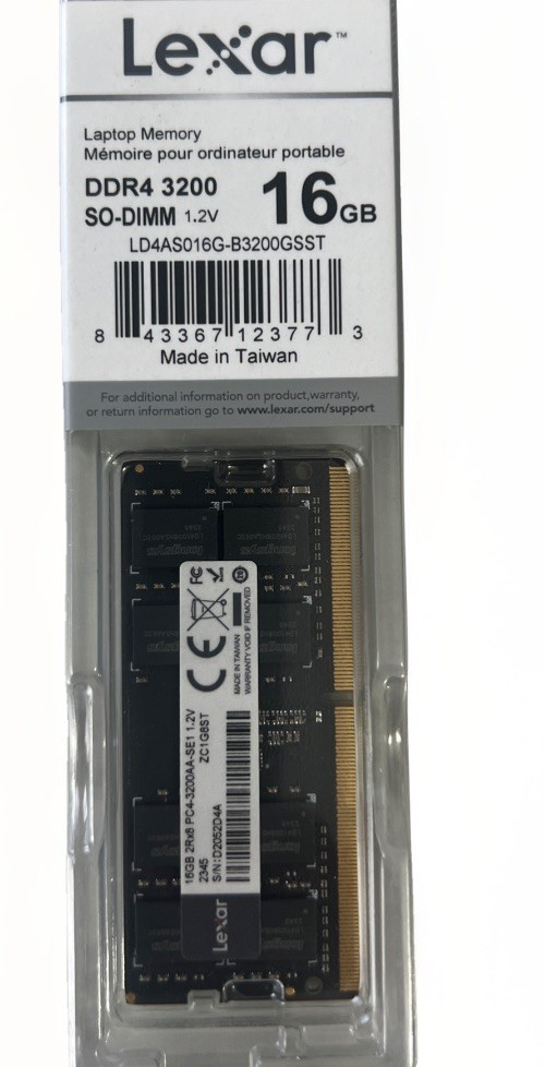 Lexar Laptop Memory 16  GB, DDR4 3200 SO-DIMM 1.2V