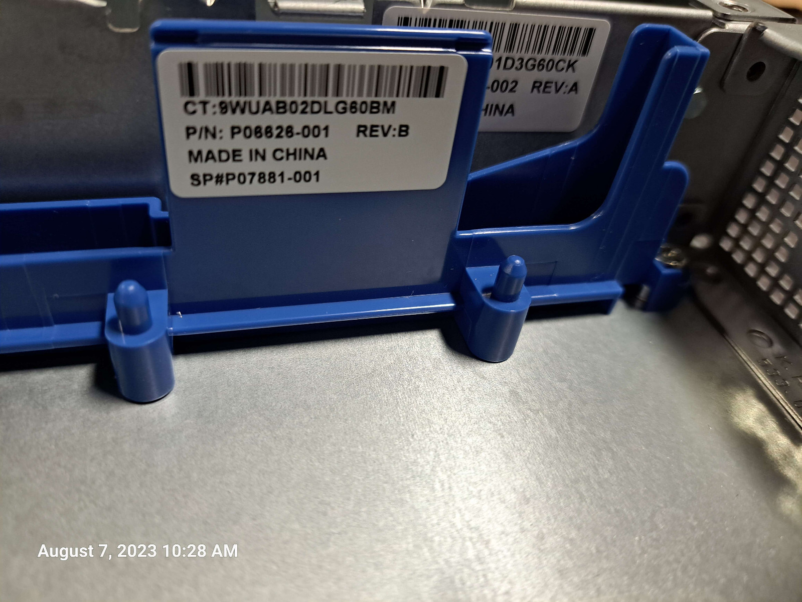 HP SMART STORAGE BATTERY HOLDER FOR HPE PROLIANT DL20 G10  P06626-001 p07881-001