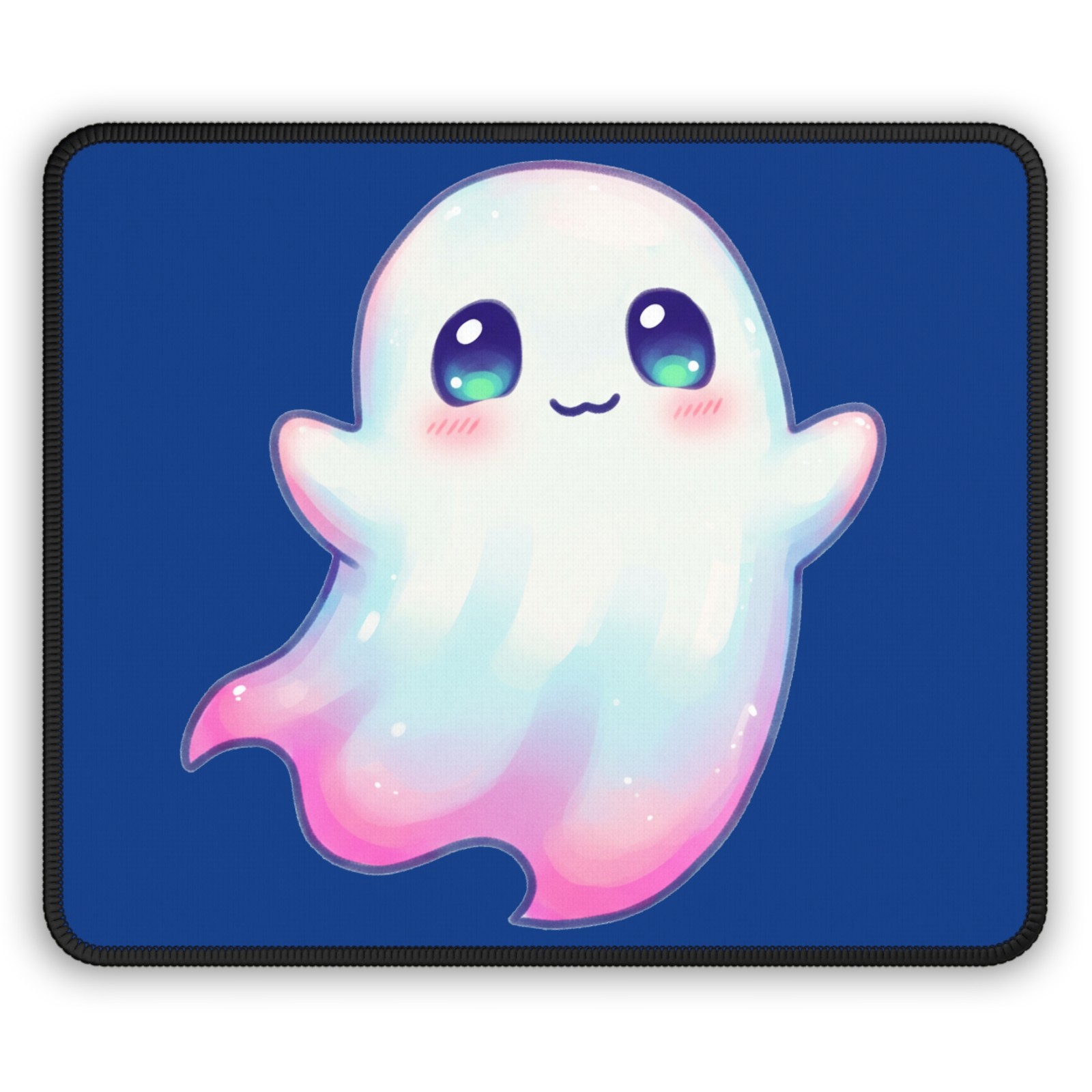 Kawaii Pastel Ghost Gaming Mouse Pad | Cute Spooky Desk Mat