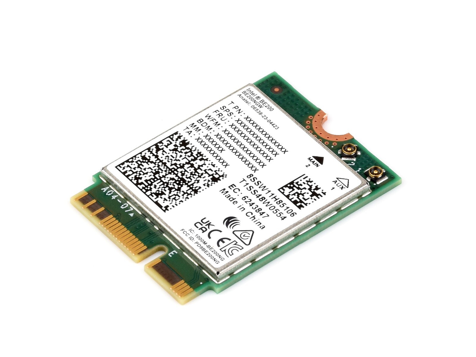 Intel BE200 004 Batch WiFi7 Adapter Wireless Card Tri-band M.2 NGFF Bluetooth5.4